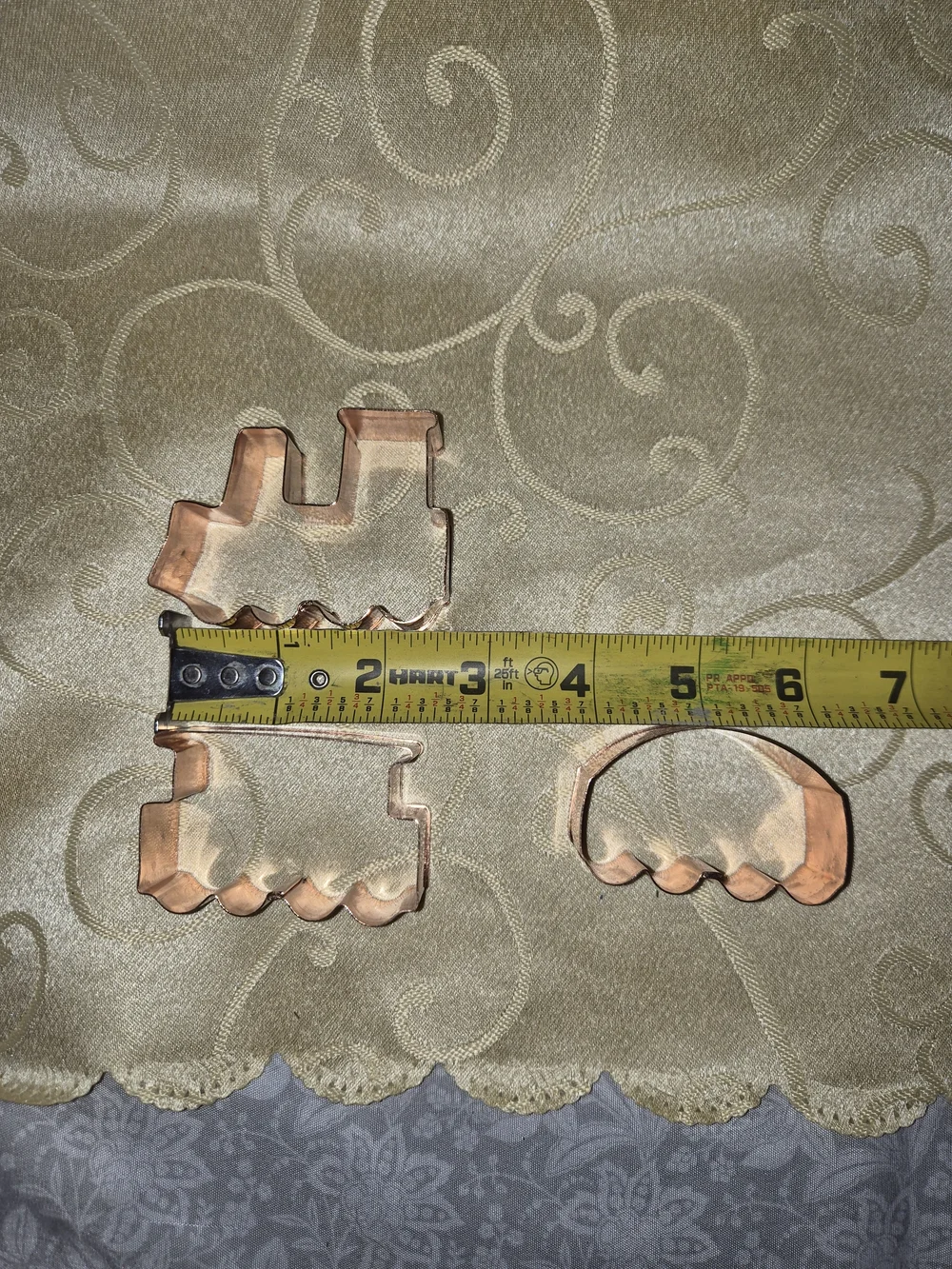 Copper Train Cookie Cutters - Set of 3